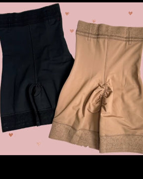 Pantalones cortos moldeadores de cintura alta con control de barriga y alta compresión