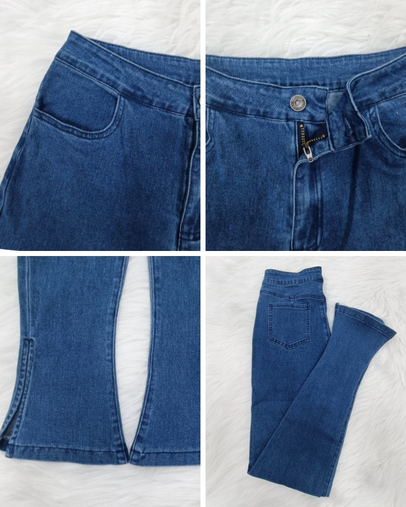 Classic Chic Sleeveless Washed Denim Set for Women
