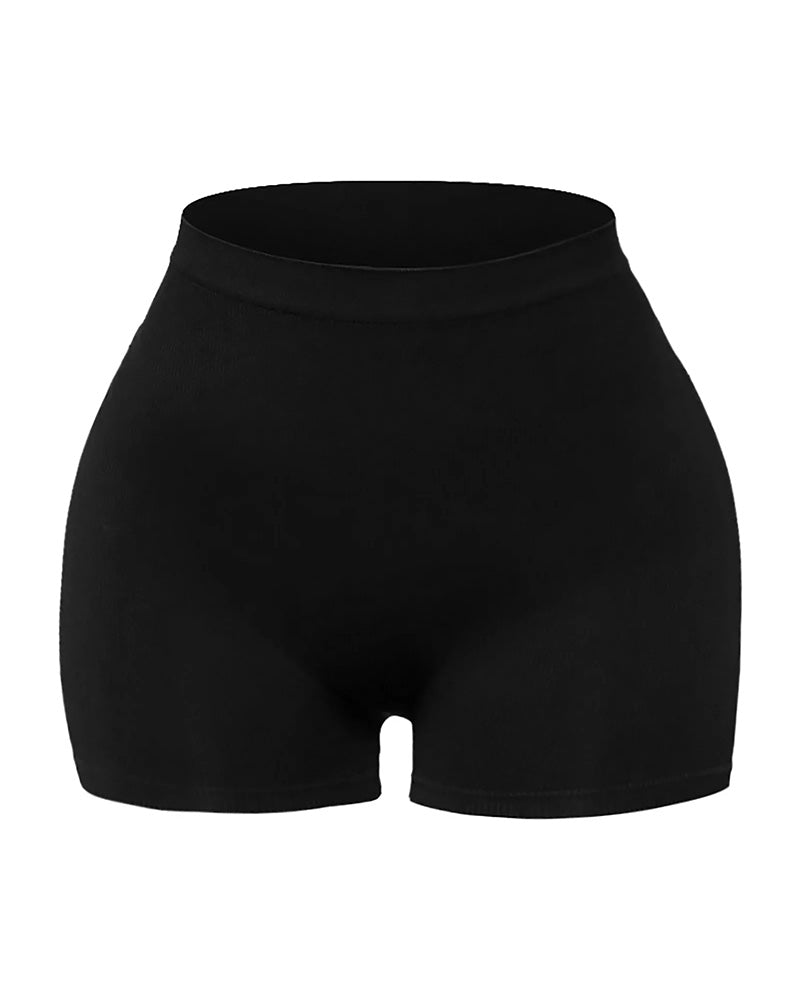 Women's Summer Elastic Butt Lift Yoga Shorts Soft Tight Fitness Leggings Shorts