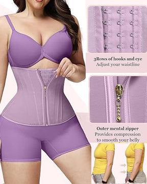 Zip & Breasted Body Shaper Tank Top Waist Trainer