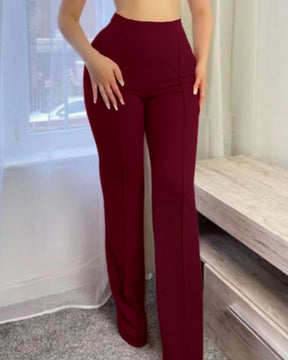 Slim High Waist Fashion Flared Pants