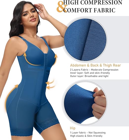 Women's Tummy Control Fajas Colombianas Post Surgery Full Body Butt Lifter Body Shaper