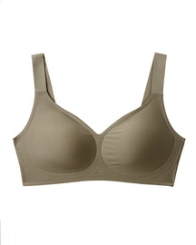 Seamless Wireless Deep V Neck Comfortable Bra Full Coverage Sleep Comfy Bras