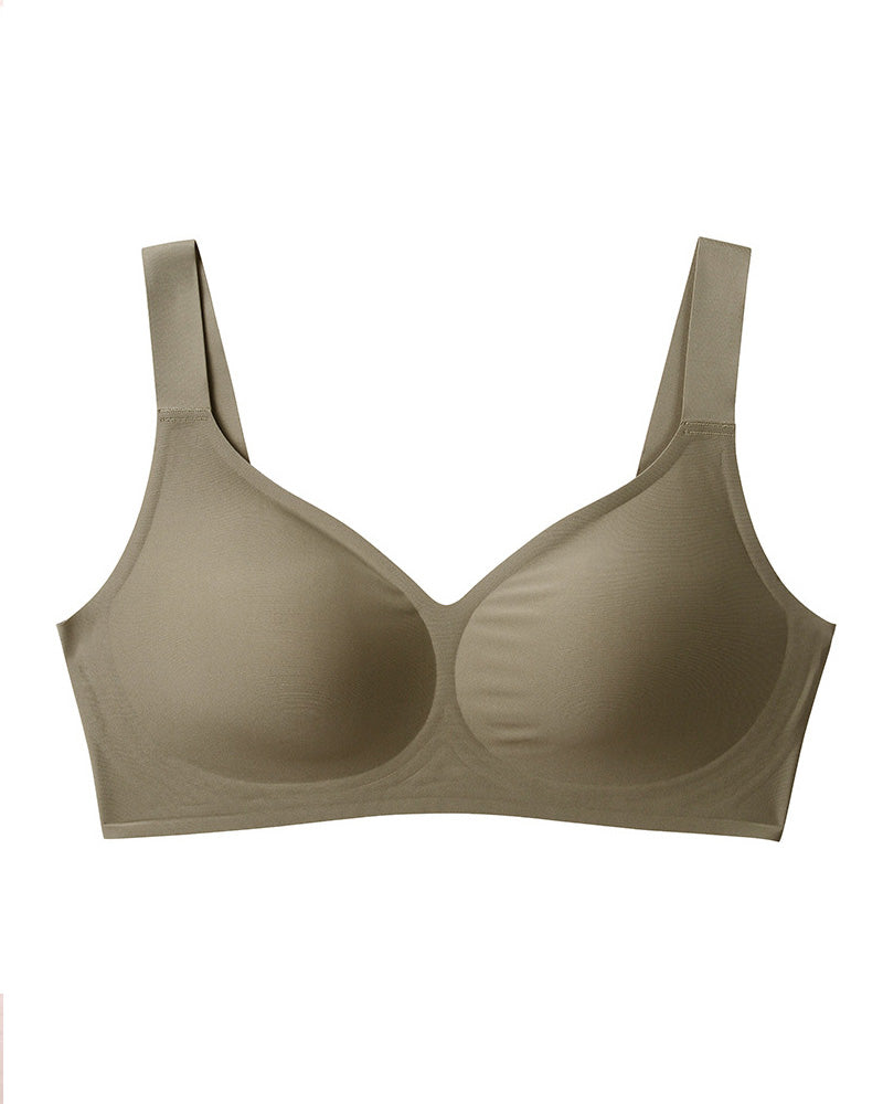 Seamless Wireless Deep V Neck Comfortable Bra Full Coverage Sleep Comfy Bras