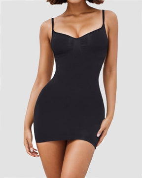 Women's Simple Slimming Shapewear Slip Dress Seamless Tummy Control Cami Under Dress