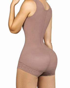 Women's Hook And Eye Closure Breast Support Shapewear Tummy Control Triangle Bodysuit