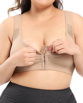 Wireless Front Closure Beauty Back Posture Correction Nursing Bra