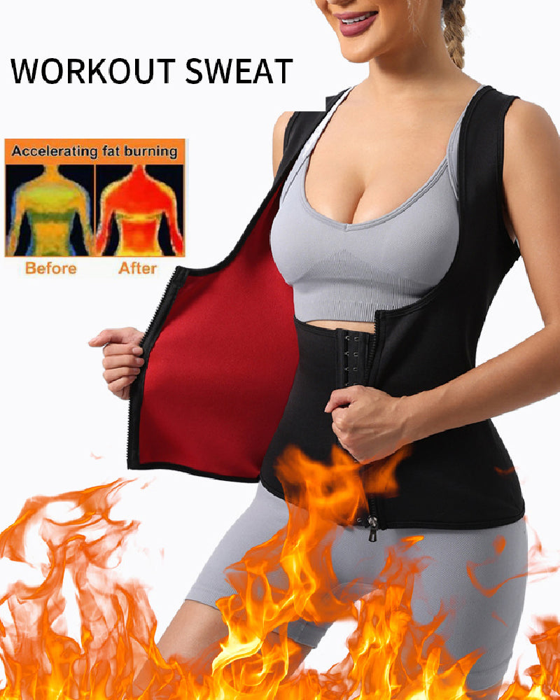 Strong Tummy Control Sports Waist Trainer Vest High Back Sauna Sweat Corset