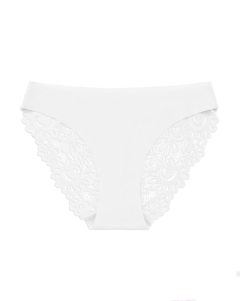 Sexy Splicing Lace Low Rise Seamless Panties Soft Breathable Briefs