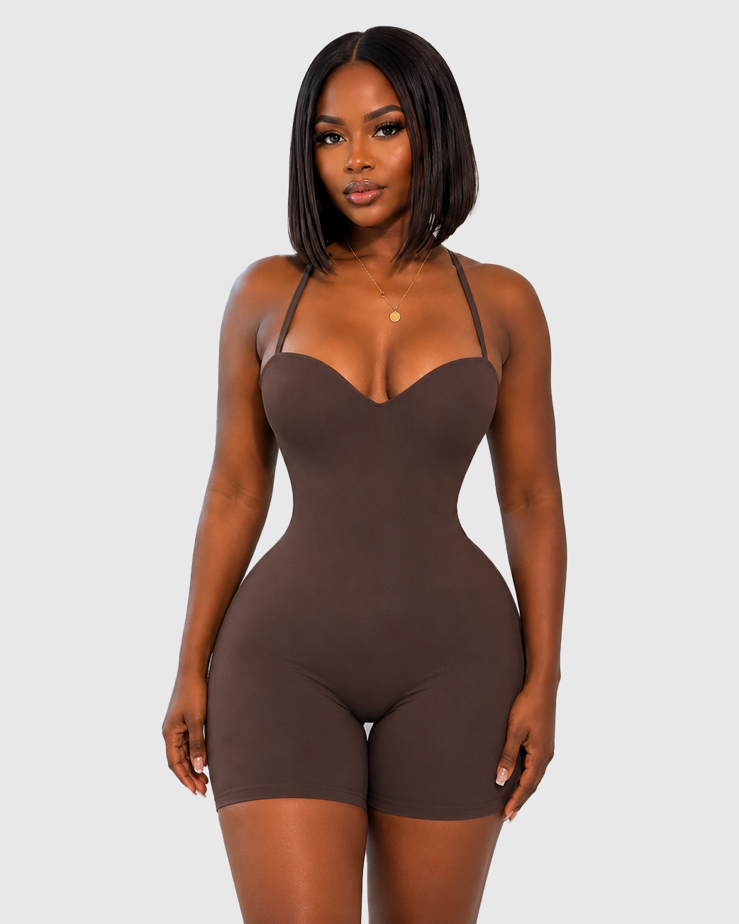 Convertible Strapless Halter Hourglass Sculpt Playsuit