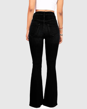 Women's High Waisted Flared Jeans