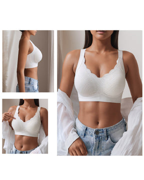 Women's Seamless Wireless Anti-sagging Minimizer Thin Adjustment Bra