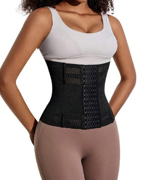 Hollow Breathable Double Belt Waist Trainer Tummy Control Slimming Sports Corset