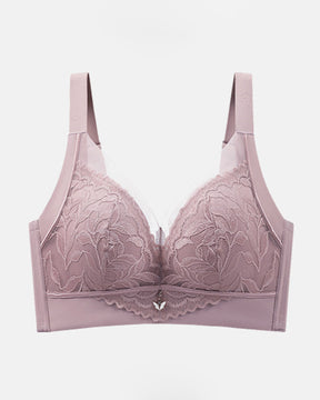 Push up Wireless lace Minimizer bra