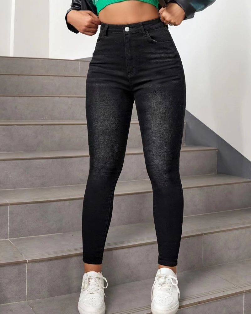 Skinny Pants All-match Elastic Tight Pencil Pants