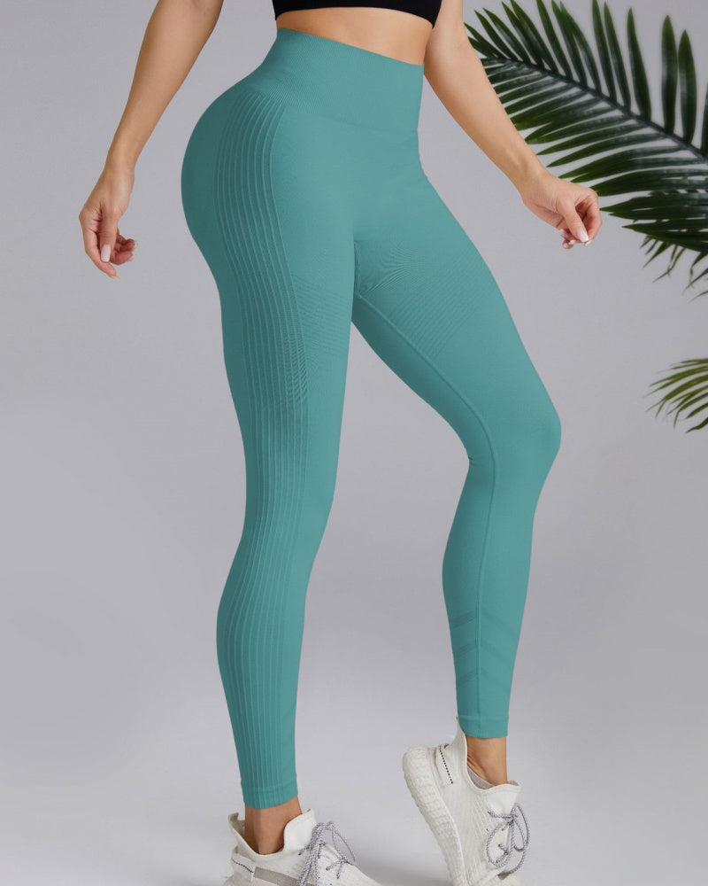 High Waisted Tummy-controlling Peach-hips Nude Long Yoga Pants