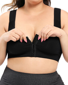 Wireless Front Closure Beauty Back Posture Correction Nursing Bra