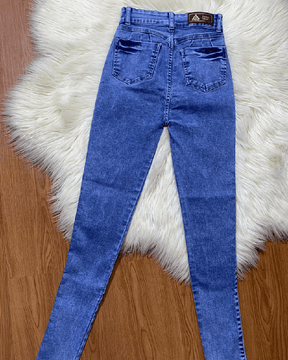 High Rise Stretch Skinny Braided Jeans