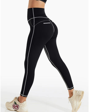 Women's casual high waist yoga pants hip lift fitness pants belly tight sports leggings