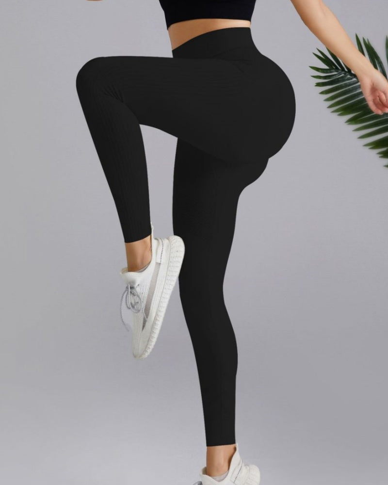 High Waisted Tummy-controlling Peach-hips Nude Long Yoga Pants