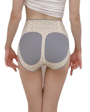 High Waist Seamless Liquid Shaping Briefs Buttock Lifting Tummy Control Maglev Underwear