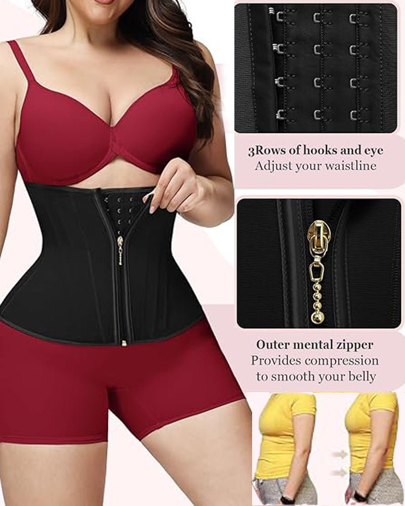 Zip & Breasted Body Shaper Tank Top Waist Trainer