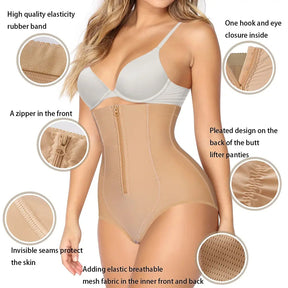 Women's Tummy Control Slim Smooth Shapewear Panties High Waist Hip Shaper Briefs