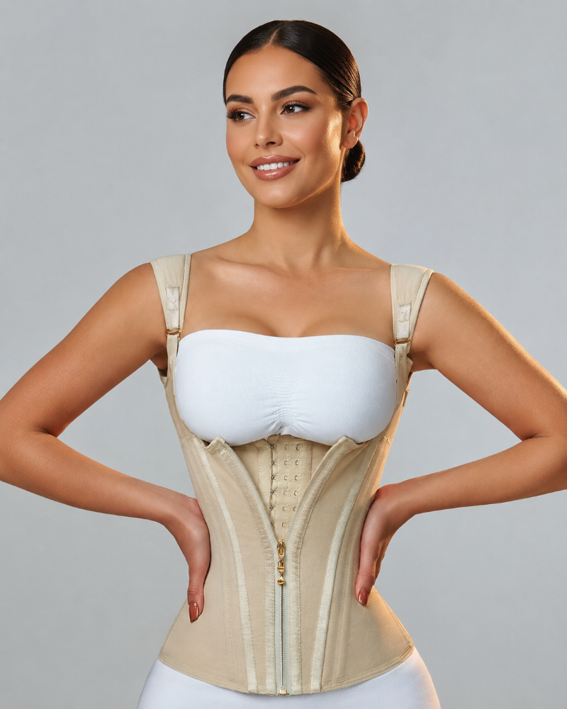 Waist Trainer for Women Body Shaper Corset Vest Tank Top with Steel Bones