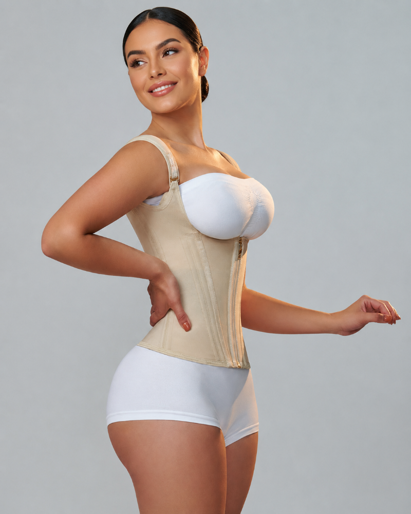Waist Trainer for Women Body Shaper Corset Vest Tank Top with Steel Bones