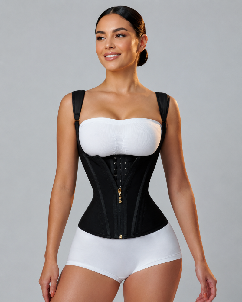 Entrenador de cintura para mujer Body Shaper Corset Chaleco Tank Top con huesos de acero