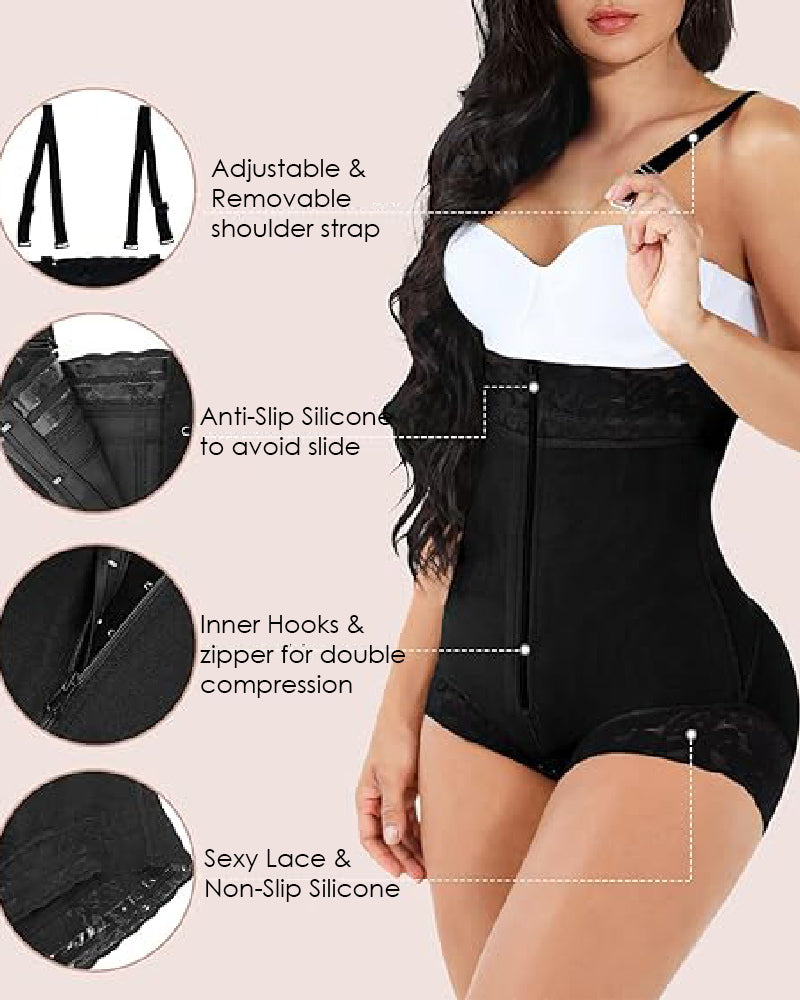 Women's Shapewear Full Body Shaper Hip Lifter Faja Colombiana Waist Trainer