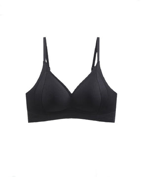 Women's Seamless Push-Up Fixed Cup Bra Wireless Soft Support Bralette