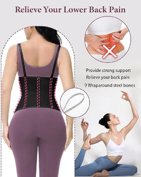 Tummy Control Daily Wear Waist Trainer Removable Strap Waist Cincher Corset