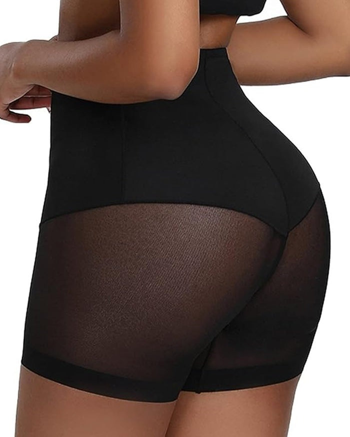 Seamless Mesh Breathable Shapewear Shorts Tummy Control Hip-Lift Corset Shaping Pants