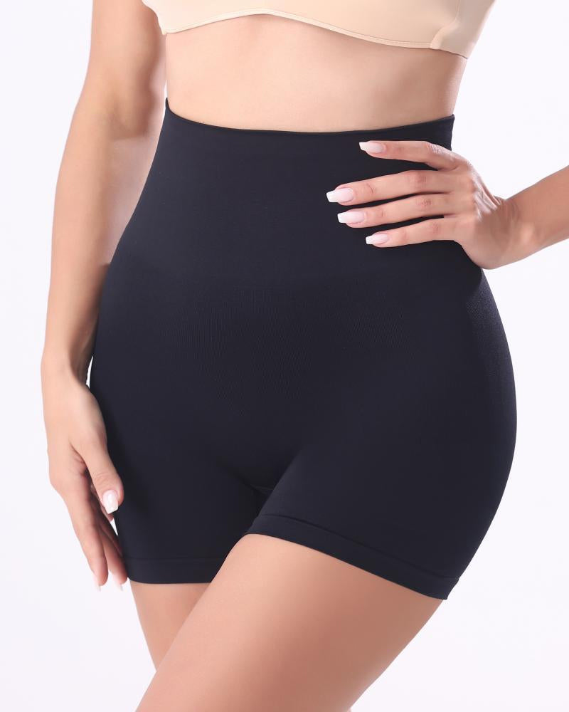 Women's Mid Waist Seamless Shaping Boyshorts Belly Tightening Comfortable Shorts