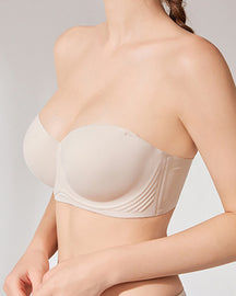 Women's Invisible Strapless Non-slip Bra Large size Seamless Tube Top Push up bra