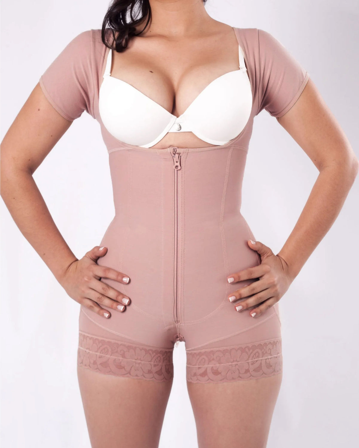 Short Sleeve Tummy Control Fajas Sculpting Shapewear