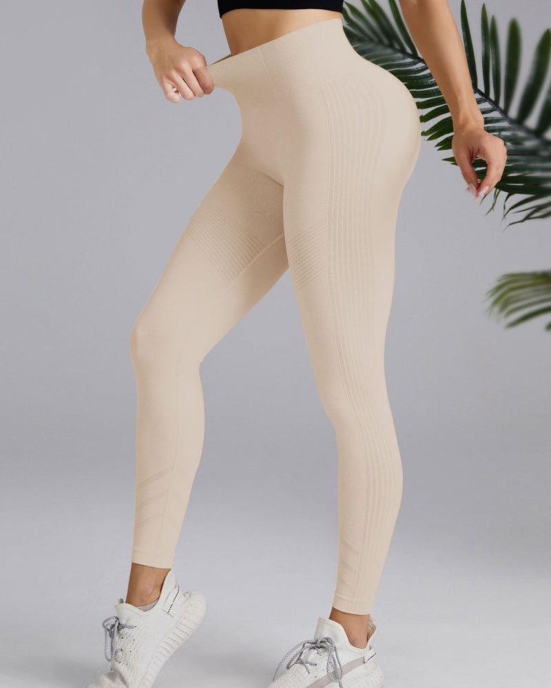 High Waisted Tummy-controlling Peach-hips Nude Long Yoga Pants