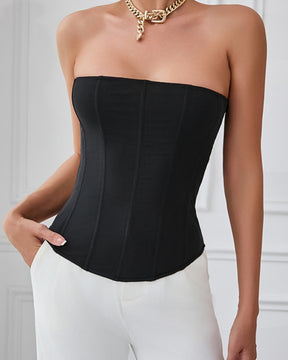 High Elastic Mesh Tube Top Tummy Control Body Shaping Vest