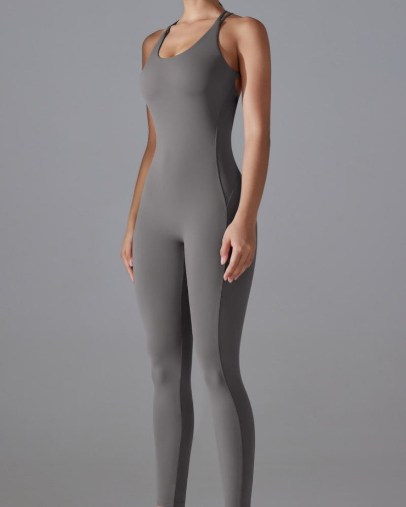 Hip-lifting Quick-drying Tight Cross-body Fitness Jumpsuit