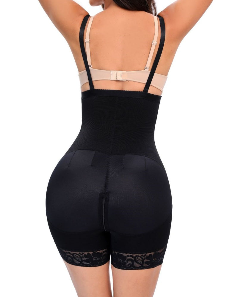 Fajas Colombianas Open Bust Shapewear for Women Tummy Control Butt Lifter with Zipper Crotch