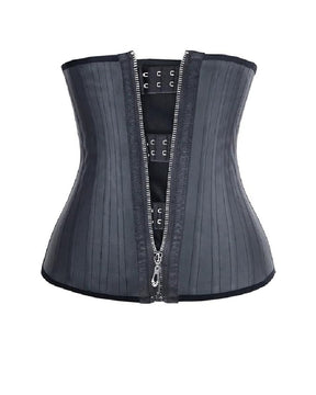 29 Steel Bone Hook And Zip Waist Trainer Tummy Control Cincher Corset