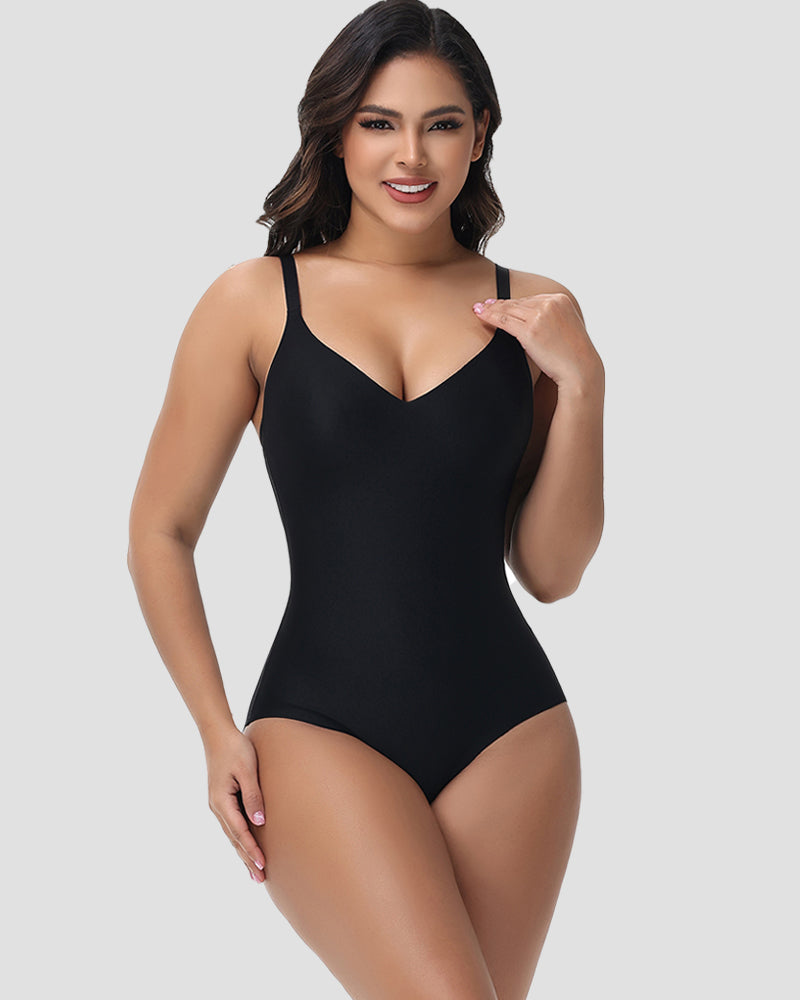 Shapshe® V Neck Compression Shapewear Snatch Butt Lifting Full Bodysuit (Pre-Sale)