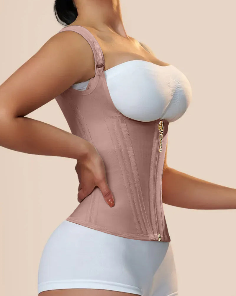 Entrenador de cintura para mujer Body Shaper Corset Chaleco Tank Top con huesos de acero