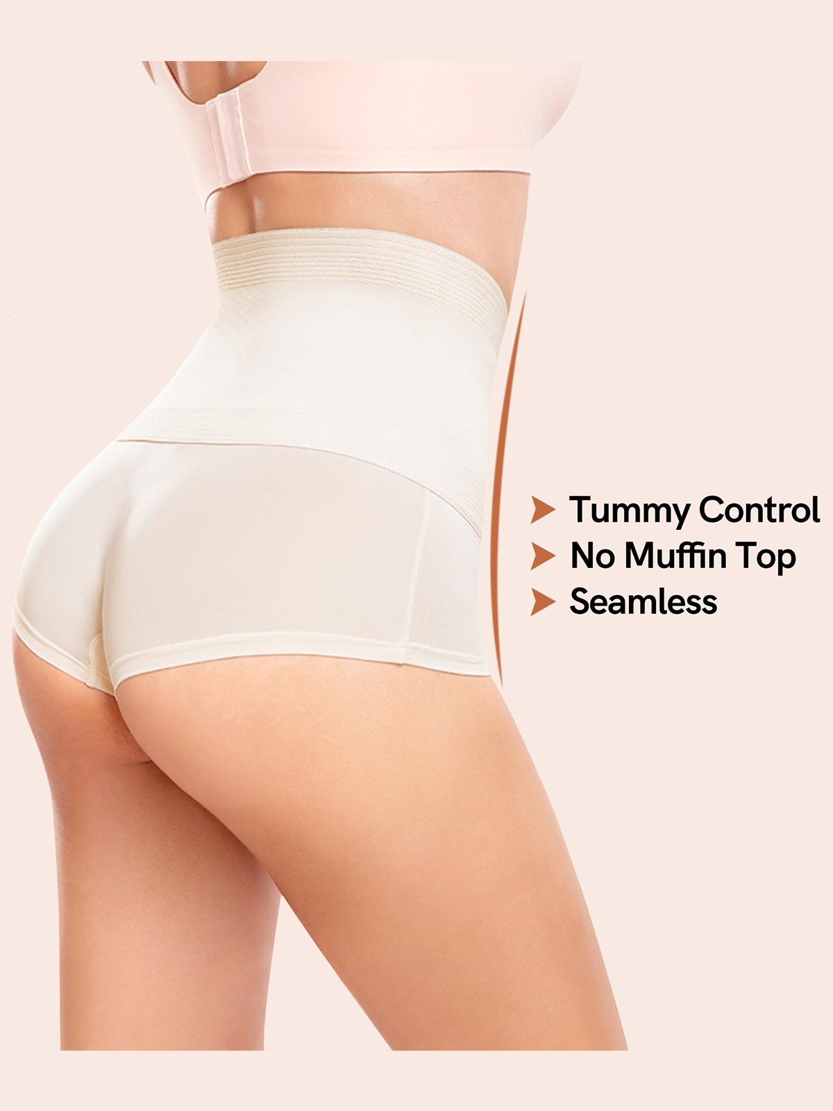 Women's Shapewear Panties Shorts Flat Tummy Invisible High Waist Shaping Underwear