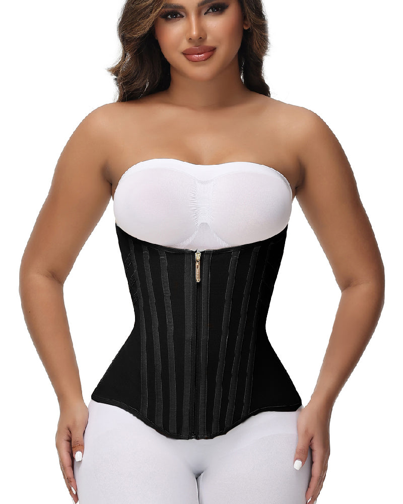 Curved Boned Waist Trainer For Women High Compression Tummy Control Tiny Waist Corset