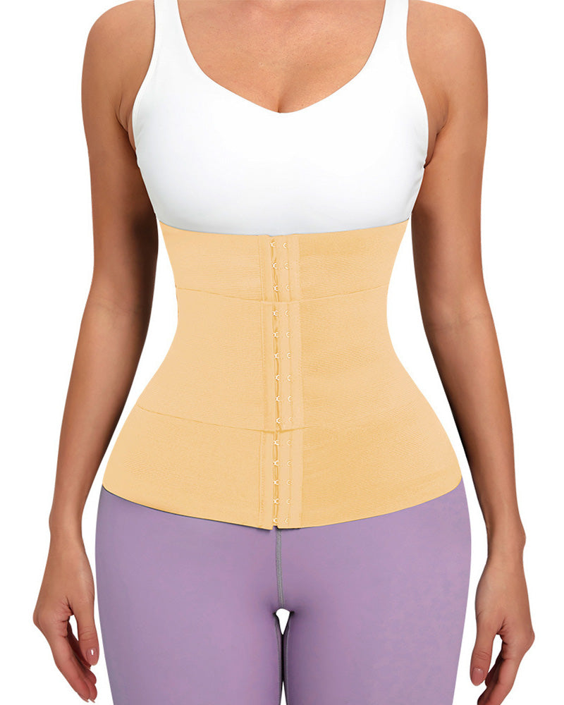 Waist Trainer Corset Double Belt Breathable Belly Slimming Workout Adjustable Fajas Girdle