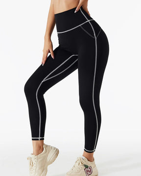 Women's casual high waist yoga pants hip lift fitness pants belly tight sports leggings