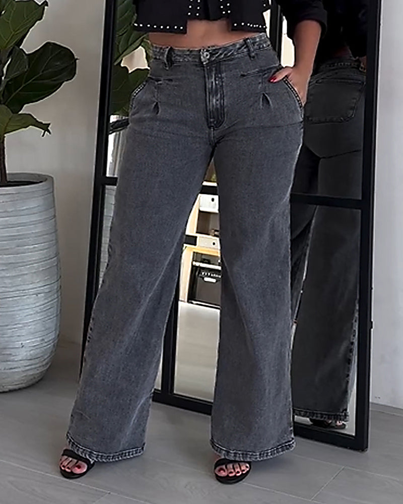 Shapshe® Baggy High Waist Wide Leg Jeans for Women