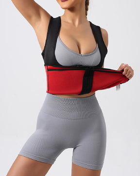 Strong Tummy Control Sports Waist Trainer Vest High Back Sauna Sweat Corset